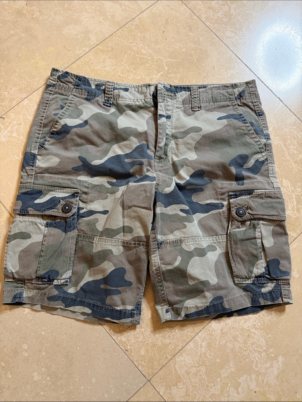 💙Men's Camouflage Cargo Shorts - Olive Camo💙